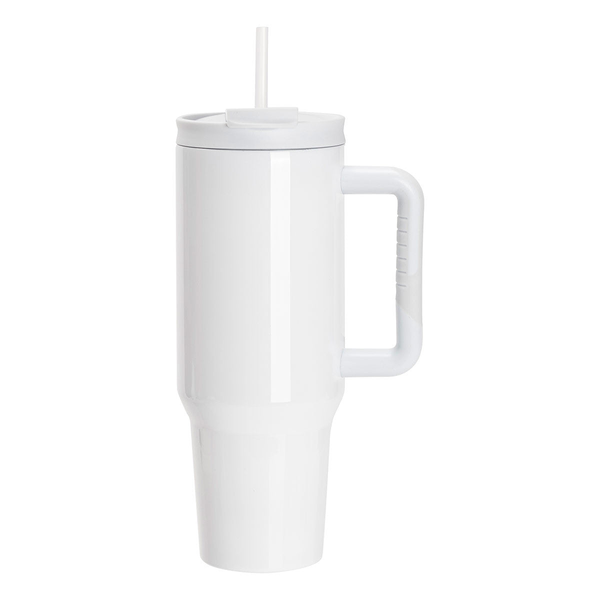 Edelstahl-Thermobecher mit Trinkhalm
